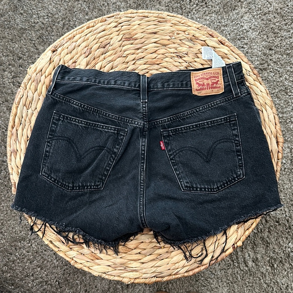 Black 501 Woman’s Levi’s High Waisted Shorts